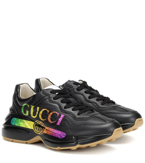 gucci rhyton leather sneaker|gucci rhyton sneakers used.